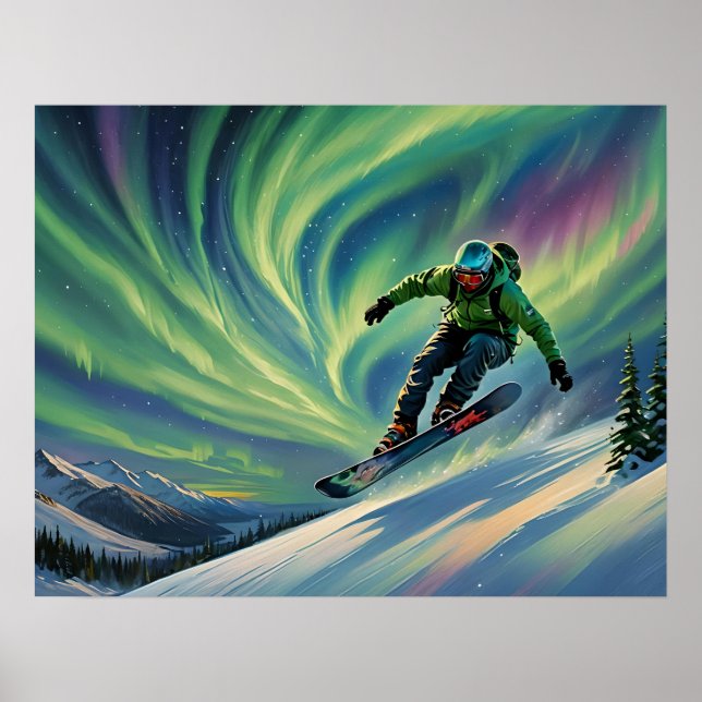Snöbordande Poster (Framsidan)