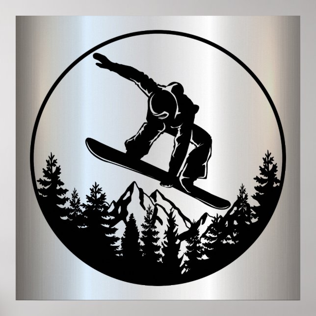 Snöbordande Poster (Framsidan)