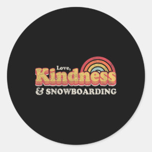 Snöbordedesign1 Runt Klistermärke