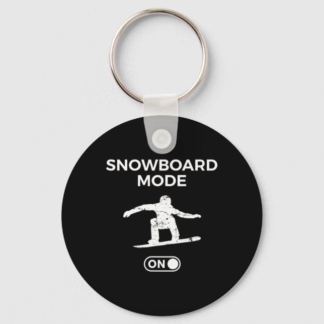 Snöbords-läge vid sollombord-offertsoffert S Nyckelring (Framsida)