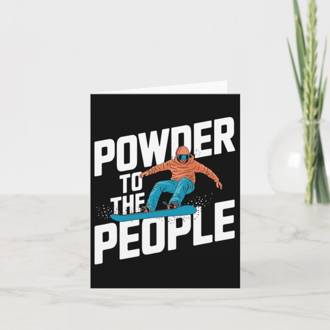 Snöbordsoffert - Befogenhet för människor Kort (Framsida)