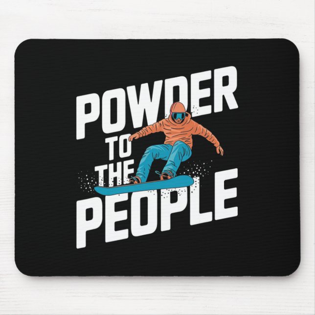 Snöbordsoffert - Befogenhet för människor Musmatta (Framsidan)