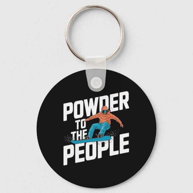 Snöbordsoffert - Befogenhet för människor Nyckelring (Framsida)