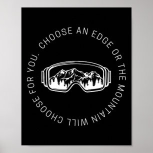 Snöbordsoffert Välj ett Kant eller ett berg Poster