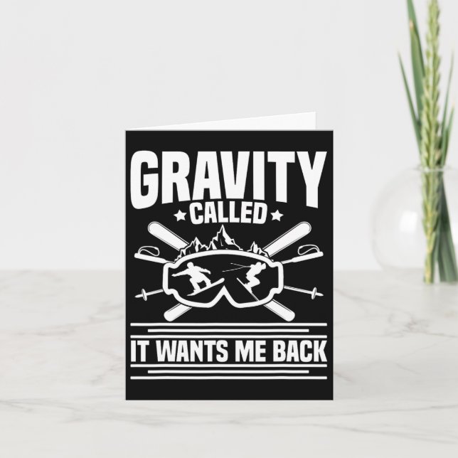 Snöbordsvex för Älskare-örat Ski-lutning Vinterava Kort (Framsida)