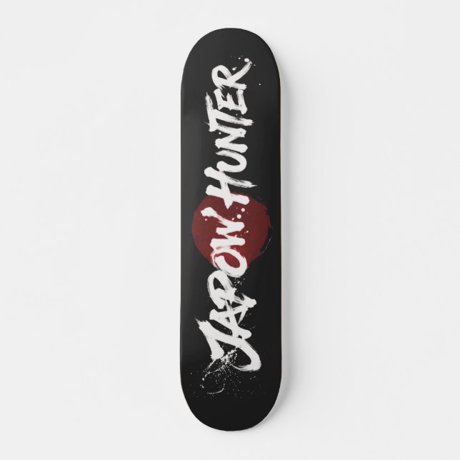 Snöborstkonst - Japow-jägare - Svart Mini Skateboard Bräda 18,5 Cm (Framsida)