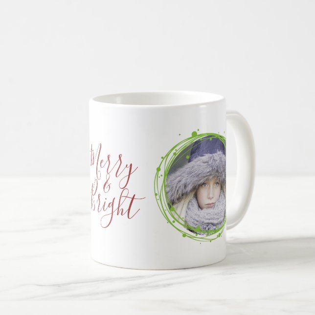 Snöbubblor Julkrans Holiday-kaffemugg Kaffemugg (Framsida höger)