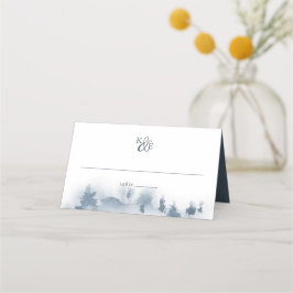 Snöbunden | Monogram Bröllop Placeringskort