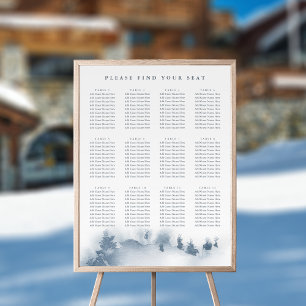 Snöbunden   Sittdiagram för vinterberg i Bröllop Poster