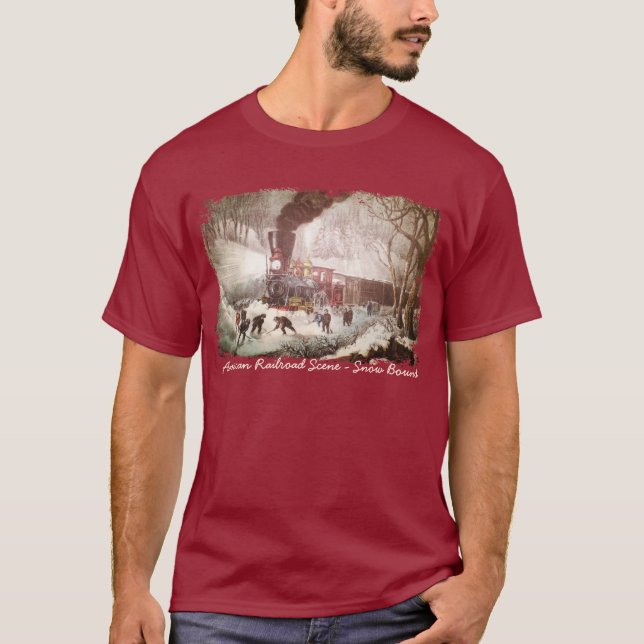 Snöbunden Tåg Manarhirt Tee (Framsida)