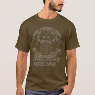 Snocross Snowmobil Tävla Snö Maskin T Shirt