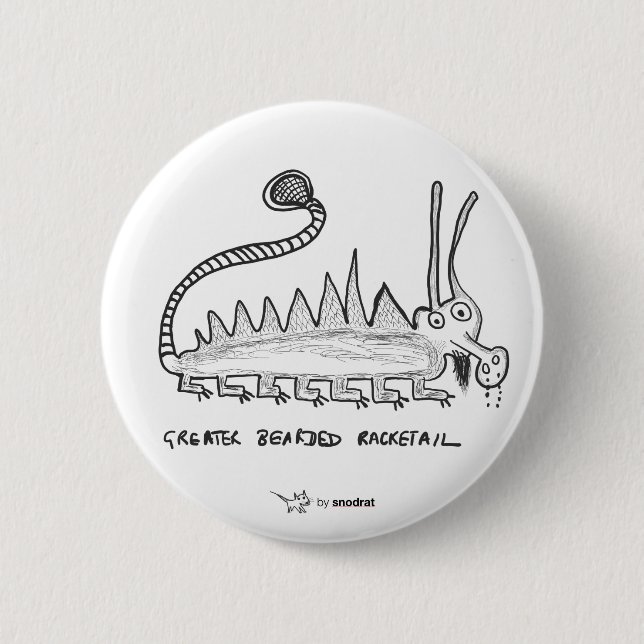 Snod råtta: Mer underbara skäggiga Racketail Knapp (Framsida)