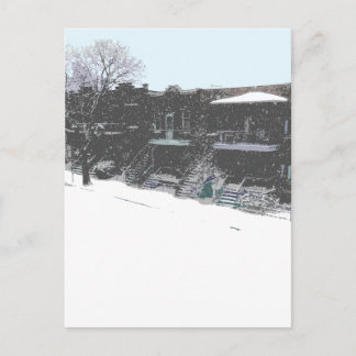 snödag: Journée d'hiver Vykort