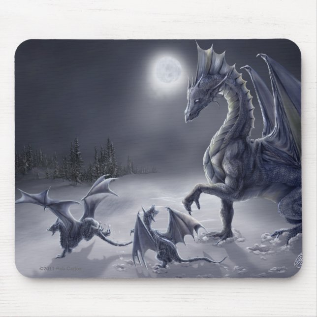 Snödag Mousepad Musmatta (Framsidan)