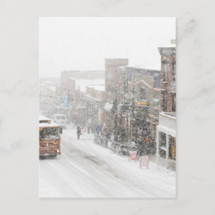 snödag vykort