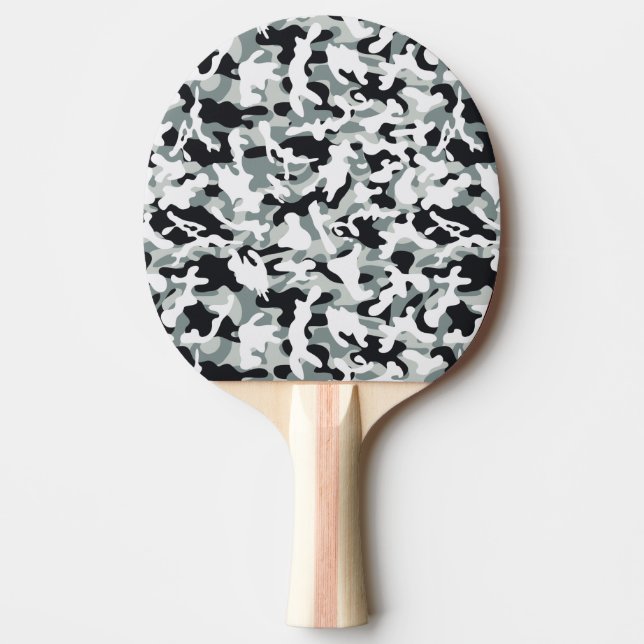 Snödammig kamouflage   pingisracket (Framsidan)
