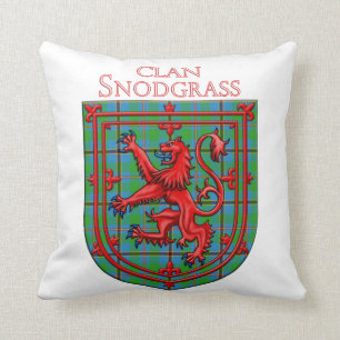 Snodgräs Tartan Scottish Play Lejon Rampant Kudde