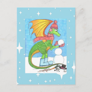 Snödrakevykort Vykort