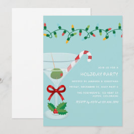 Snödriva jul firande cocktailparty inbjudningar