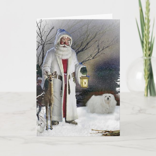 Snödroppa det maltesiska julkortet helgkort (Framsida)