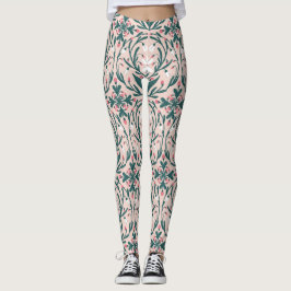 Snödroppar, Blommönster Leggings