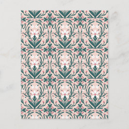 Snödroppar Blommönster Platt Pappra Lakan