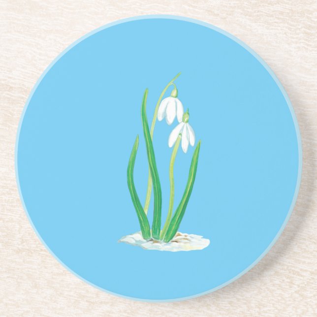 Snödroppar i Snö Underlägg (Framsidan)