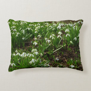 Snödroppar II (Galanthus) Vår Blommigt Prydnadskudde