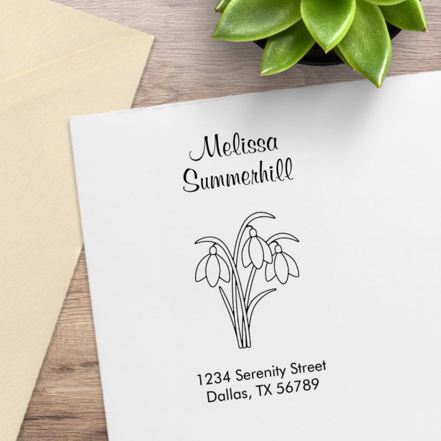 Snödroppar - vårblommornas adress stämpel (Skapare uppladdad)