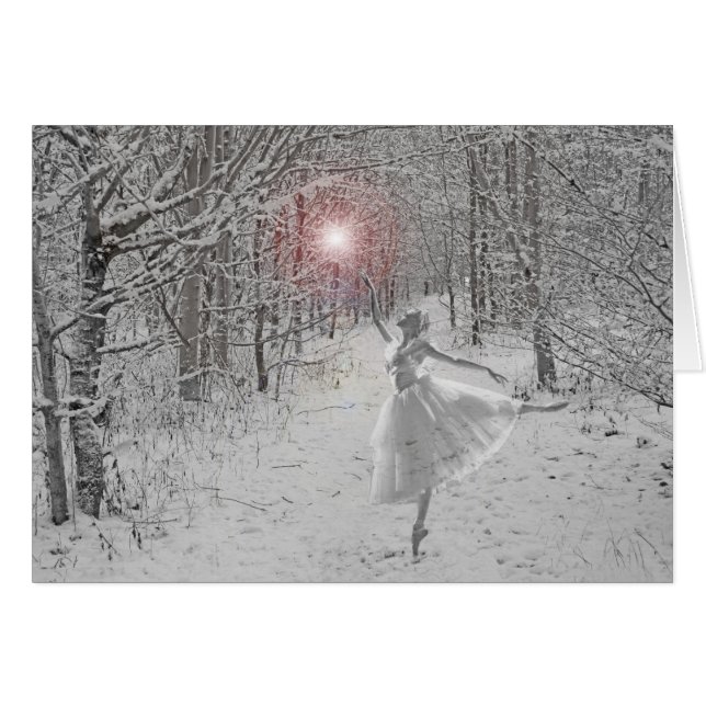 Snödrottningen Hälsningskort (Framsidan Horizontal)