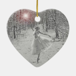 Snödrottningen Julgransprydnad Keramik