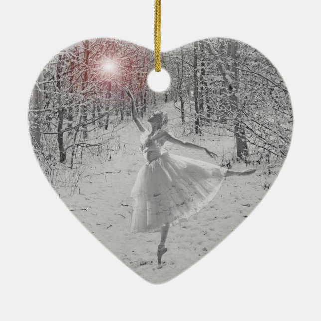 Snödrottningen Julgransprydnad Keramik (Baksidan)