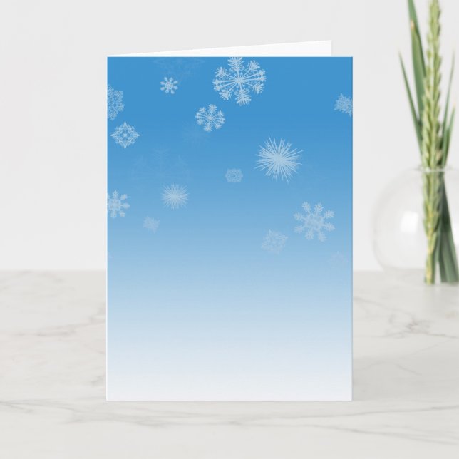 Snöfall Helgkort (Framsida)