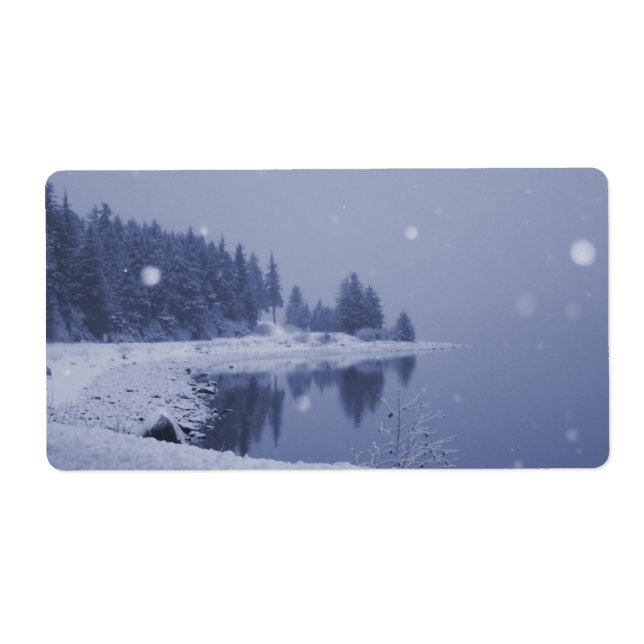 Snöfall vid havet fraktsedel (Framsidan)