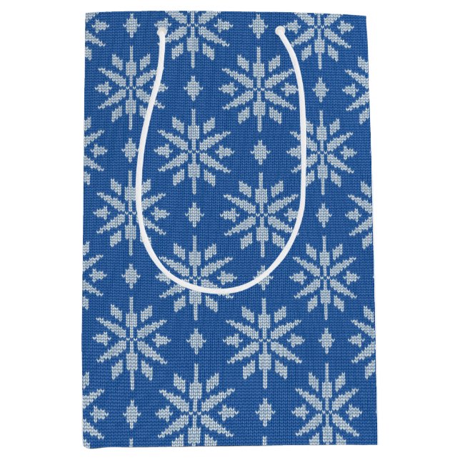 Snöfallstickning  (Framsidan)