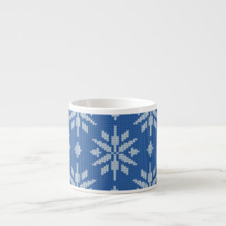 Snöfallstickning Espressomugg