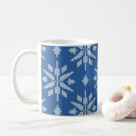 Snöfallstickning Kaffemugg