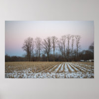 Snöfält Fotoaffisch