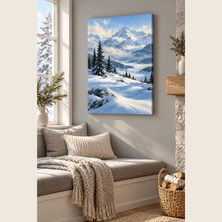 Snöfältsblå Canvastryck