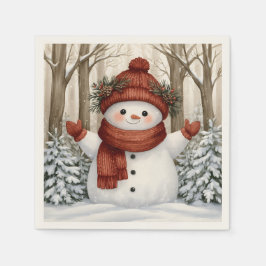 Snöfigur Pappersservett
