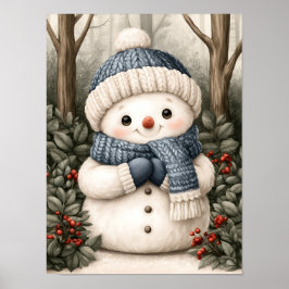 Snöfigur Poster