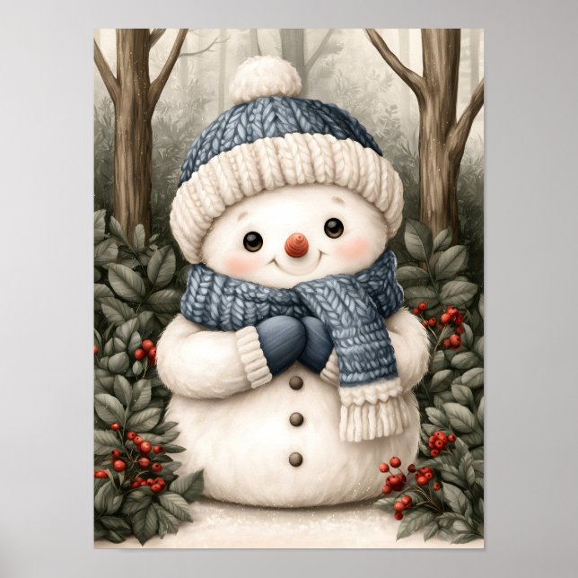 Snöfigur Poster (Framsidan)
