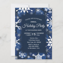 Snöflake Blue Corporate Julfest