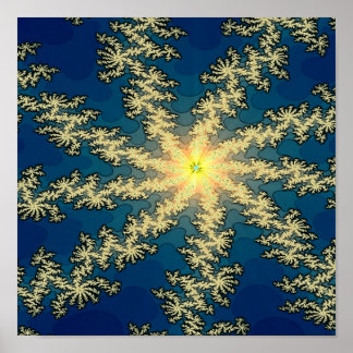 Snöflake Fractal Poster