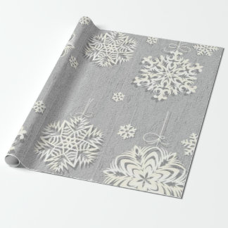 Snöflake Glossy Wrapping Papper Presentpapper