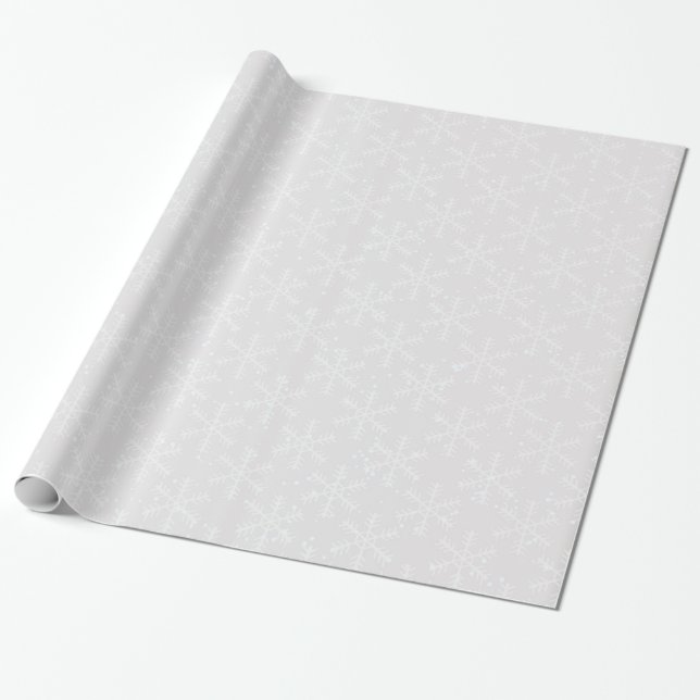 Snöflake Helgdag Papper Presentpapper (Utrullad)
