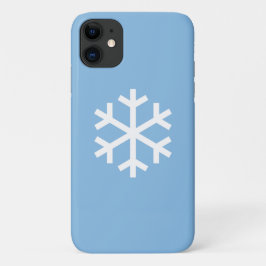 Snöflake jul Blue iPhone 11 Fodral