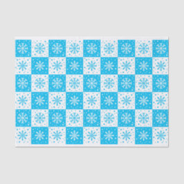 Snöflake & Snö Mönster (blått)