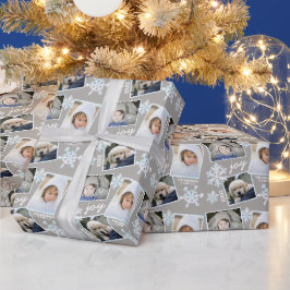 Snöflake Vit opal Elegant Jul 3 Foto Presentpapper