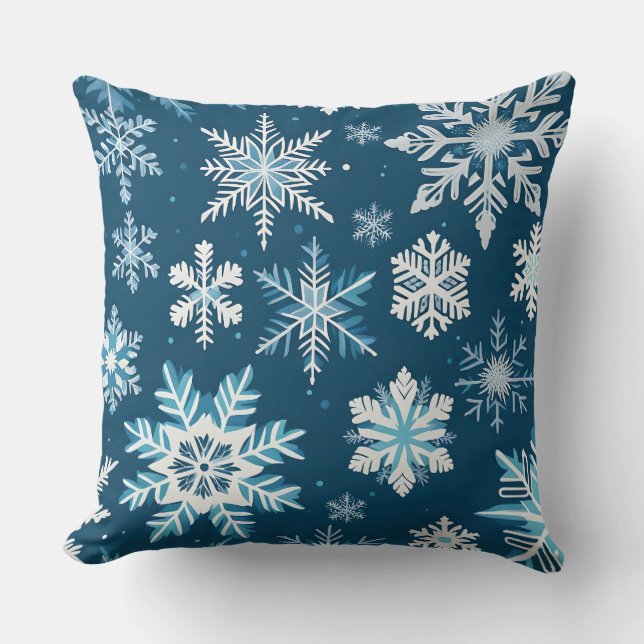 snöfling kristall kudde (Framsida)